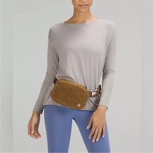Lululemon Athletica Gold Mesh Bag